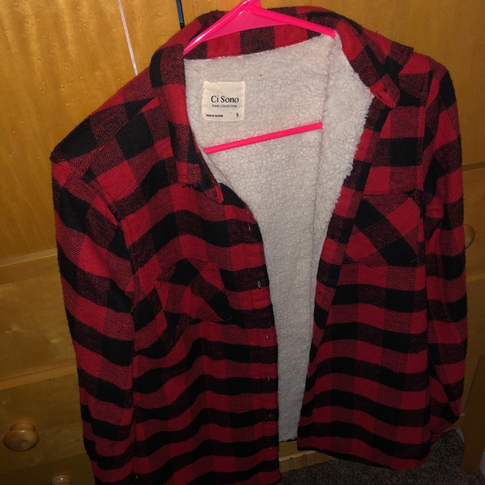 Fuzzy Flannel jacket